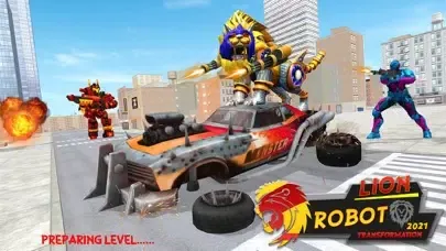 Lion Robot Transform Games Screenshots