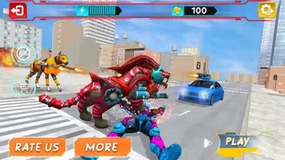 Lion Robot Transform Games Screenshots