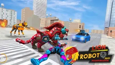 Lion Robot Transform Games Screenshots