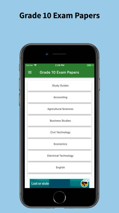 Grade 10 Exam Papers Screenshots
