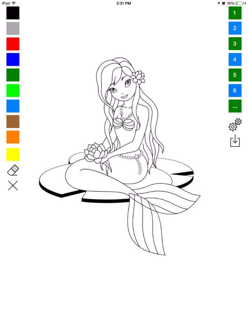 Underwater Coloring Book for Kids: Color and Draw a Mermaid, Sea Horse, Turtle and more iPad Screenshots