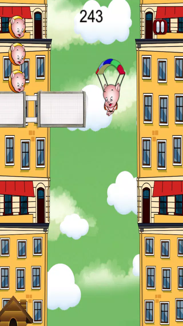 Crazy Parachute Pig Rescue Screenshots