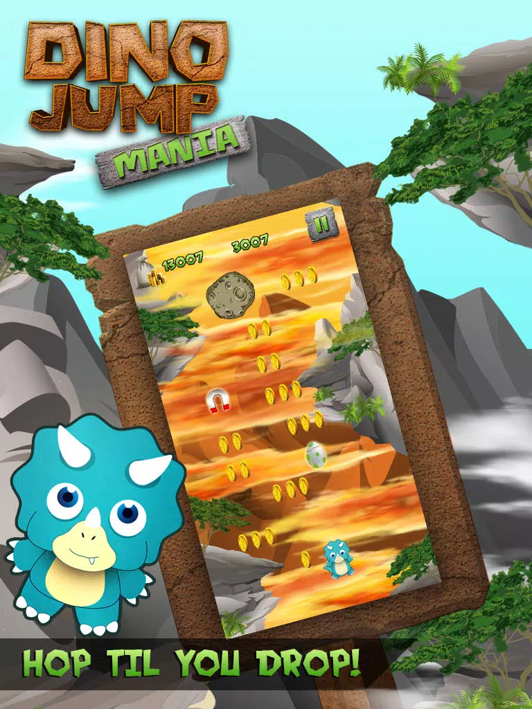 Dino Jump Mania: Free Jurassic Fantasy Quest iPad Screenshots