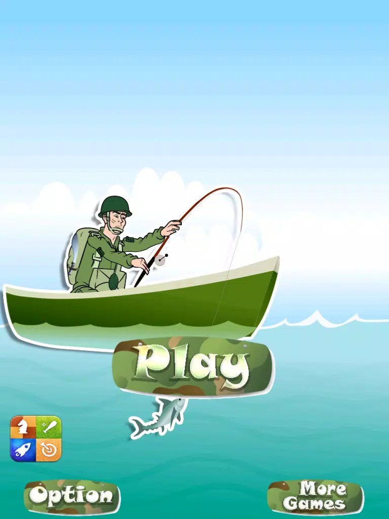 Tangkapan skrin Jungle Commando Fishing Mania iPad 