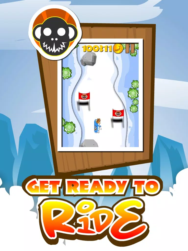 ภาพหน้าจอของ Snowboarding Monkey Mania iPad