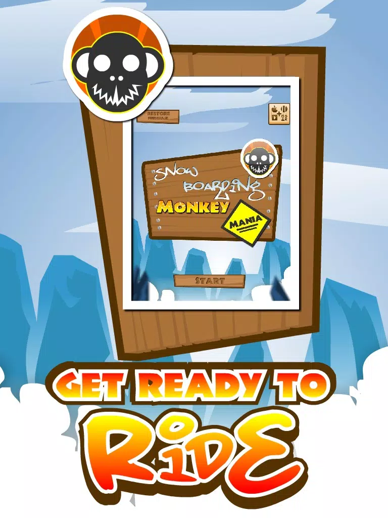 ภาพหน้าจอของ Snowboarding Monkey Mania iPad