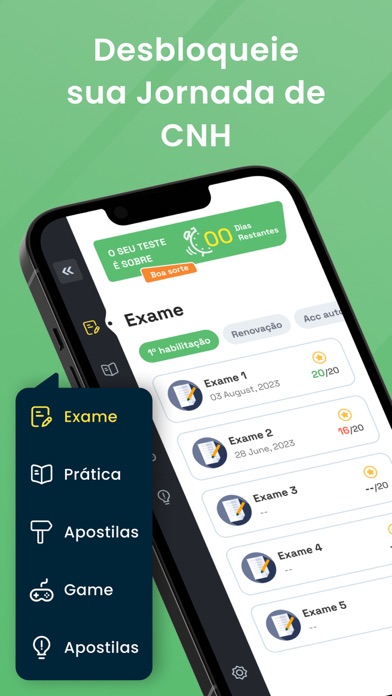 Simulado CNH Provas 2024 Screenshots
