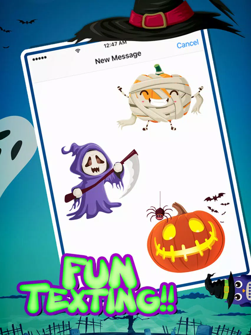 Halloween Emoji Sticker Pack for iMessage iPad Screenshots