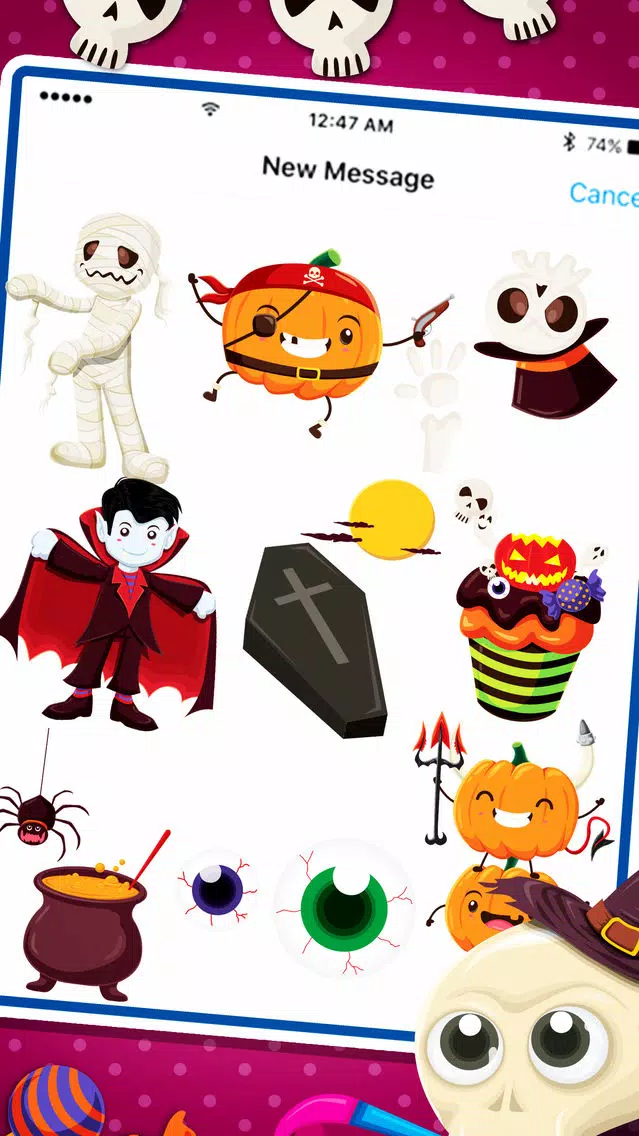 Halloween Emoji Sticker Pack for iMessage Screenshots