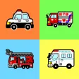 働く車がぐるぐる走る！ - ぐるぐるぶーぶー 【子供が喜ぶ知育アプリ】