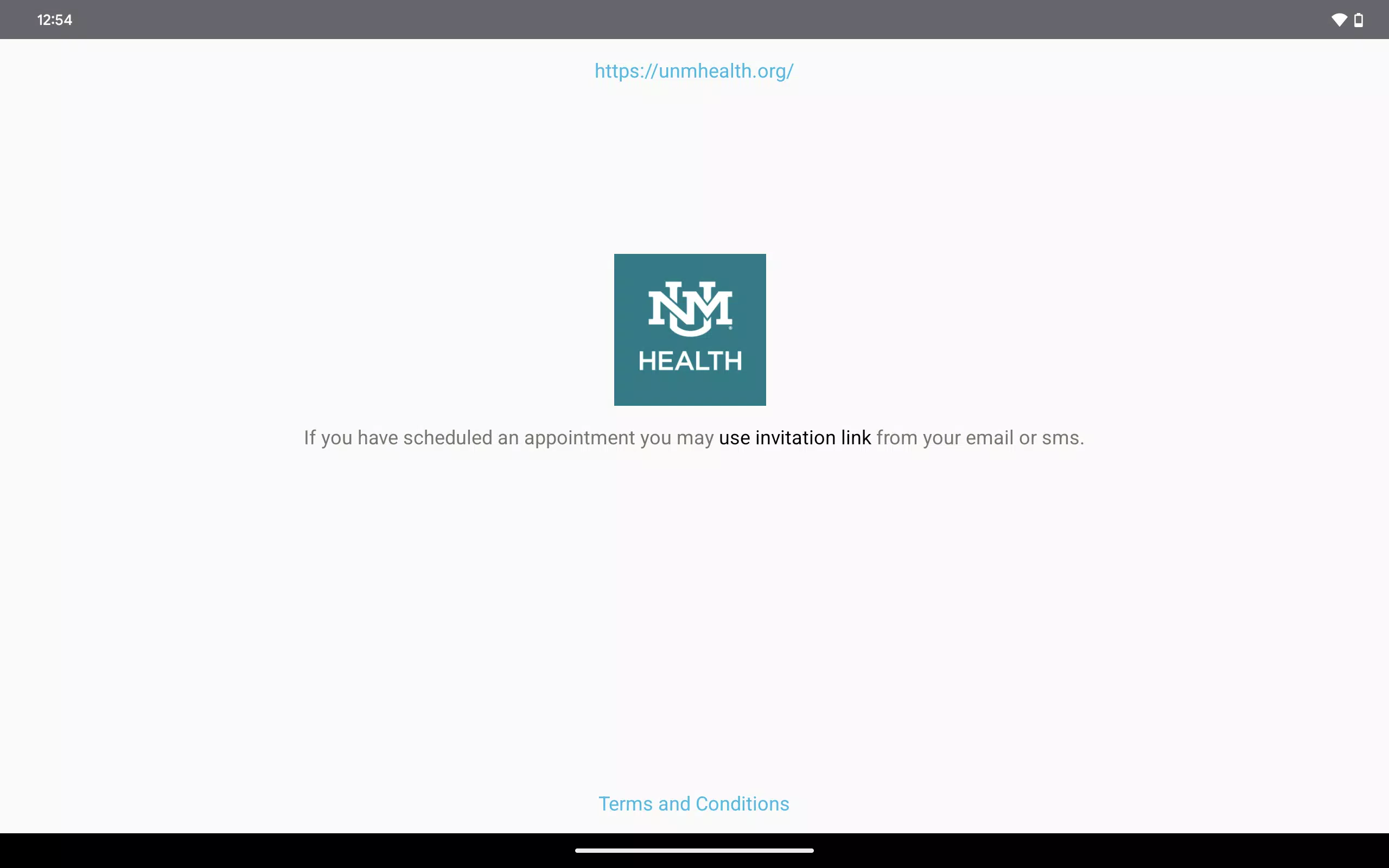 myUNM Health Virtual Visits Screenshots