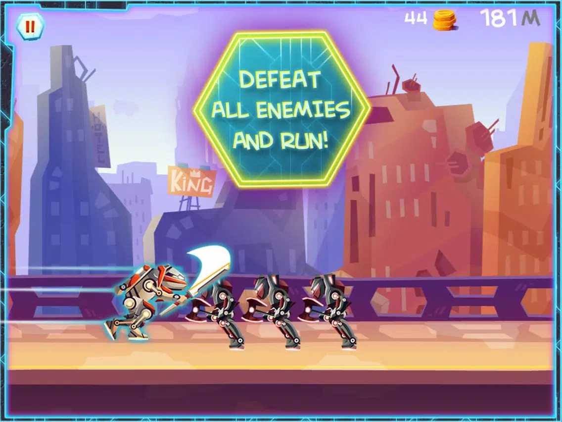 Turtle Ninja Urban Run - Mutant Robot Fight iPad  Screenshots