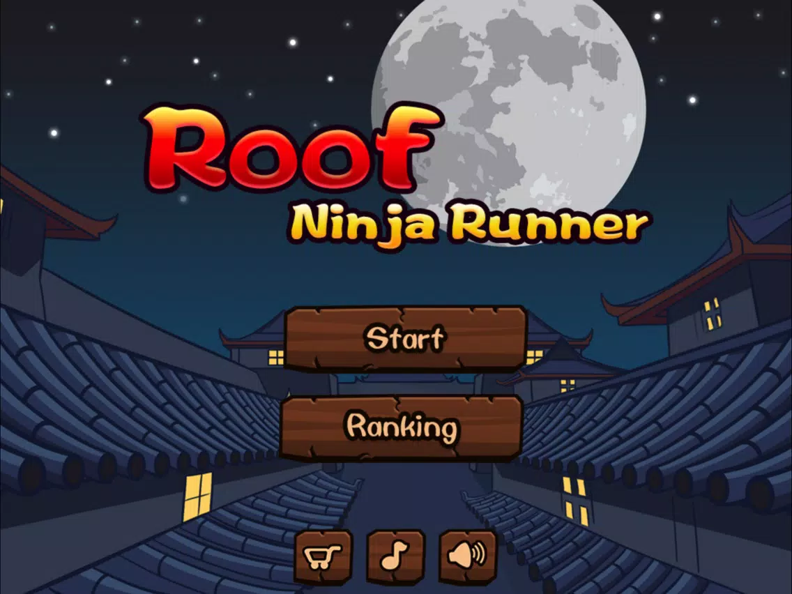 Ảnh chụp màn hình của Ninja Roof Runner iPad 