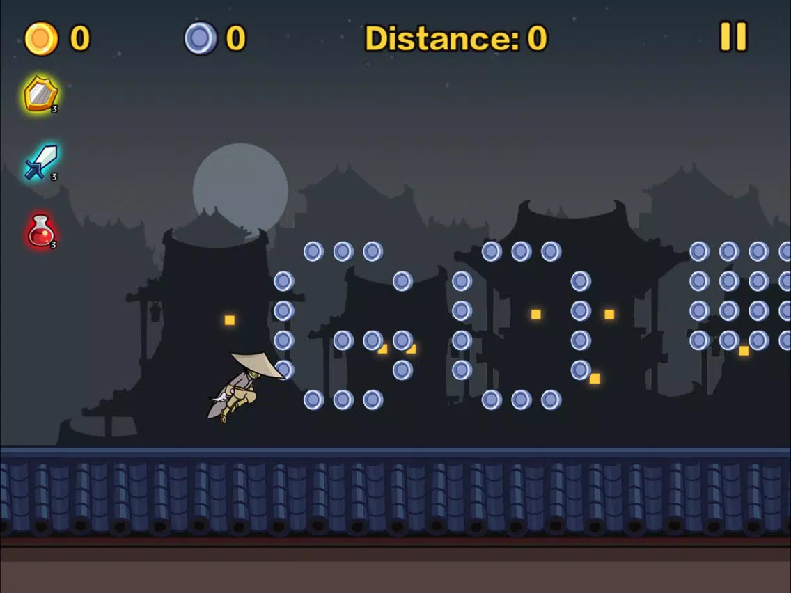 Ảnh chụp màn hình của Ninja Roof Runner iPad 