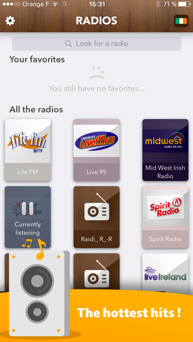 Irish Radio Éireann access all Radios Ireland Screenshots