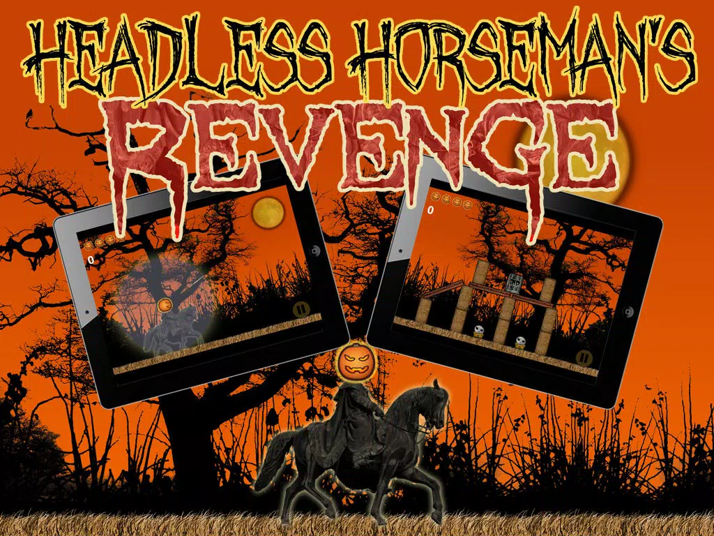 Headless Horse Man's Revenge - My Mighty Extreme Pumpkin Monsters Frenzy Free iPad  Screenshots