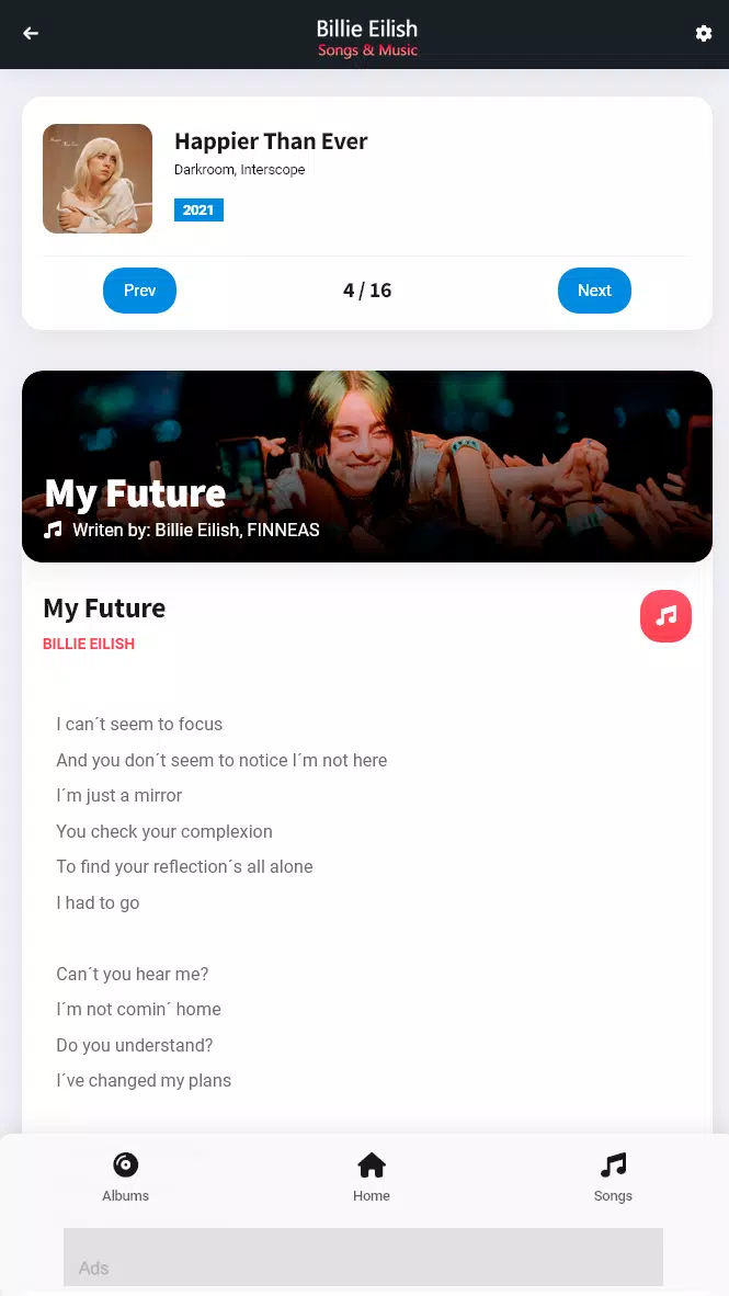 Billie Eilish: Songs & Music Screenshots