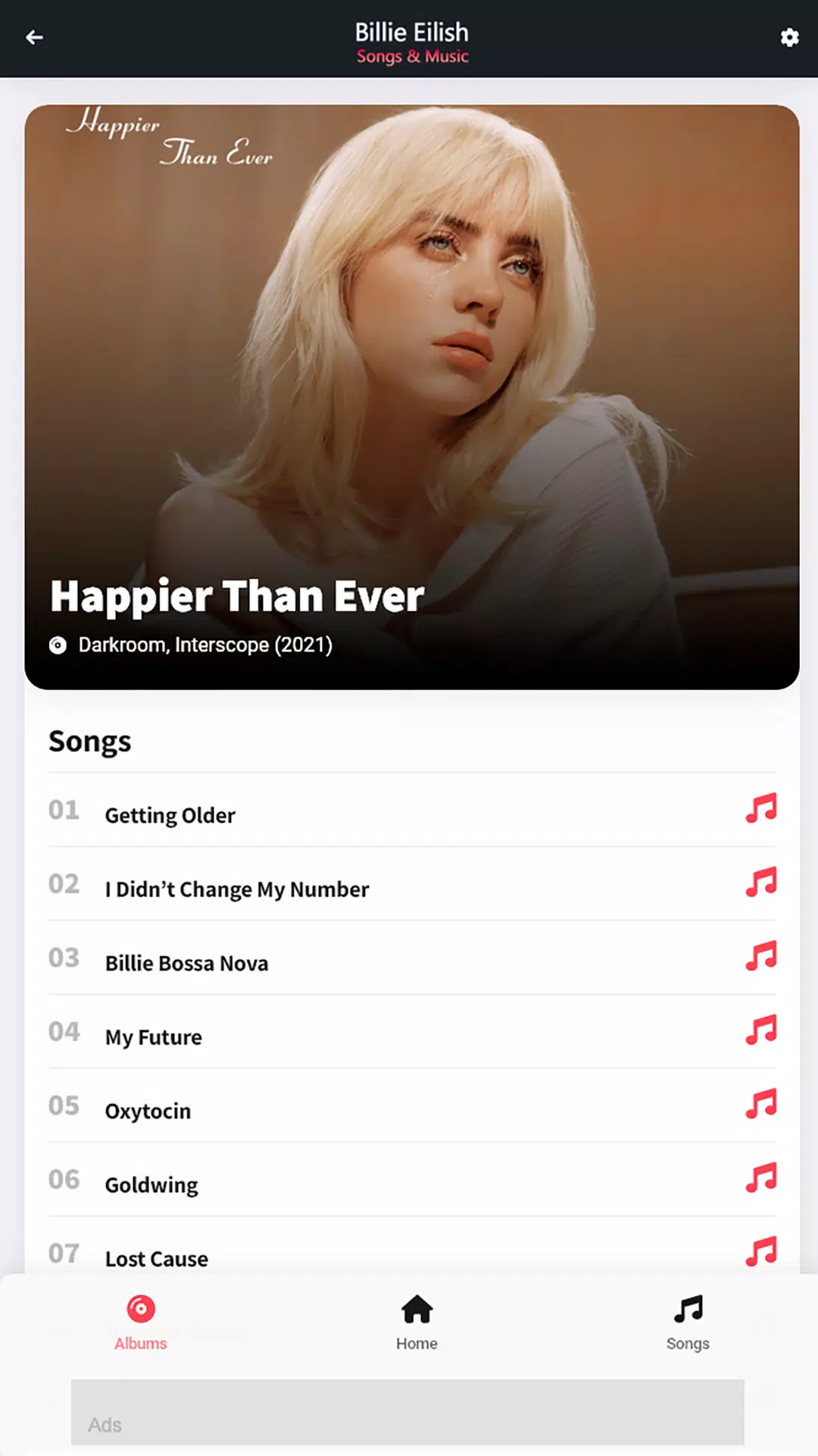 Billie Eilish: Songs & Music Screenshots