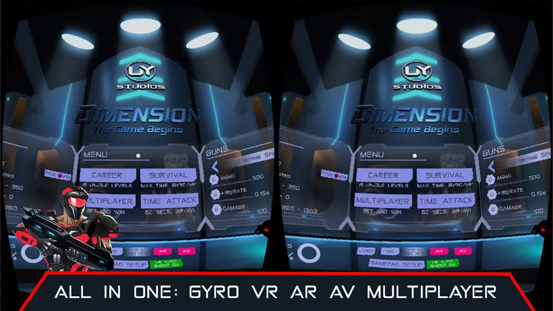 Zrzuty ekranu VR AR Dimension