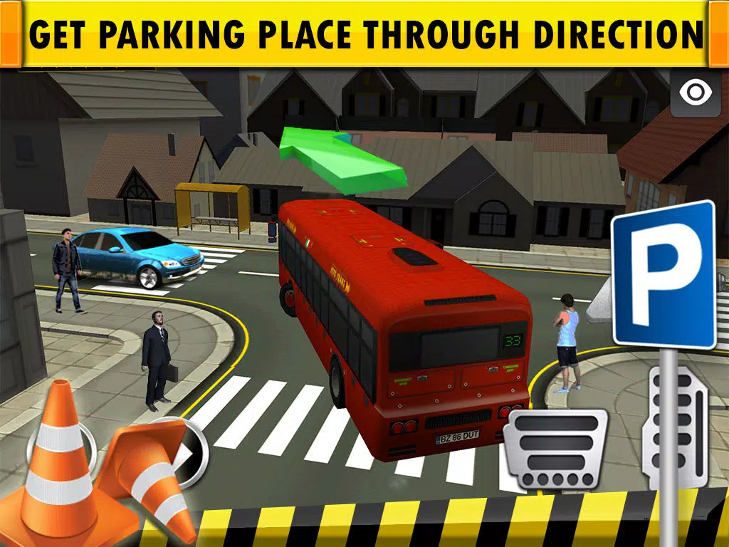 Bus Driving Simulator 3D - Pick Up & Drop Service Bus Parking Game iPad Screenshots