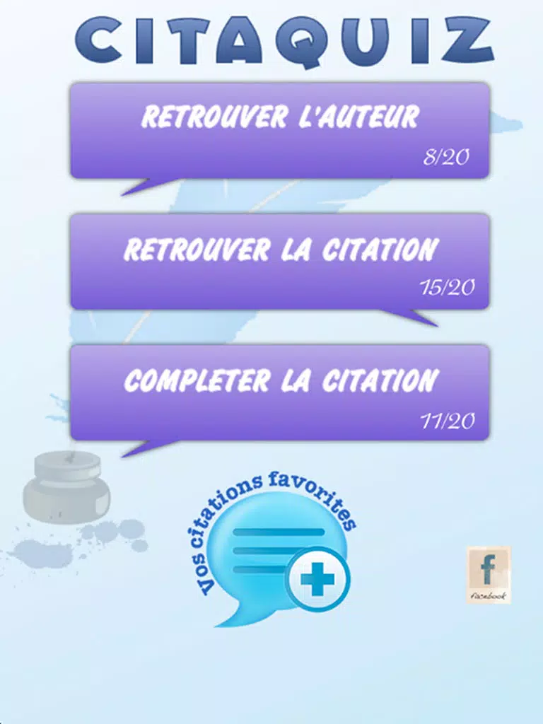 Citaquiz - Le jeu des citations iPad Screenshots