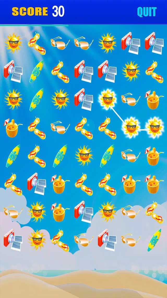 Beach Vacation Tropical Food Blitz Connect Dots Free - Volley Fashion Matching Games Boss Edition Screenshots