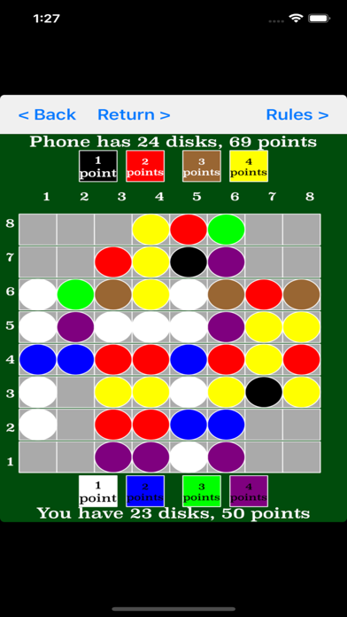 Multicolor Othello Screenshots