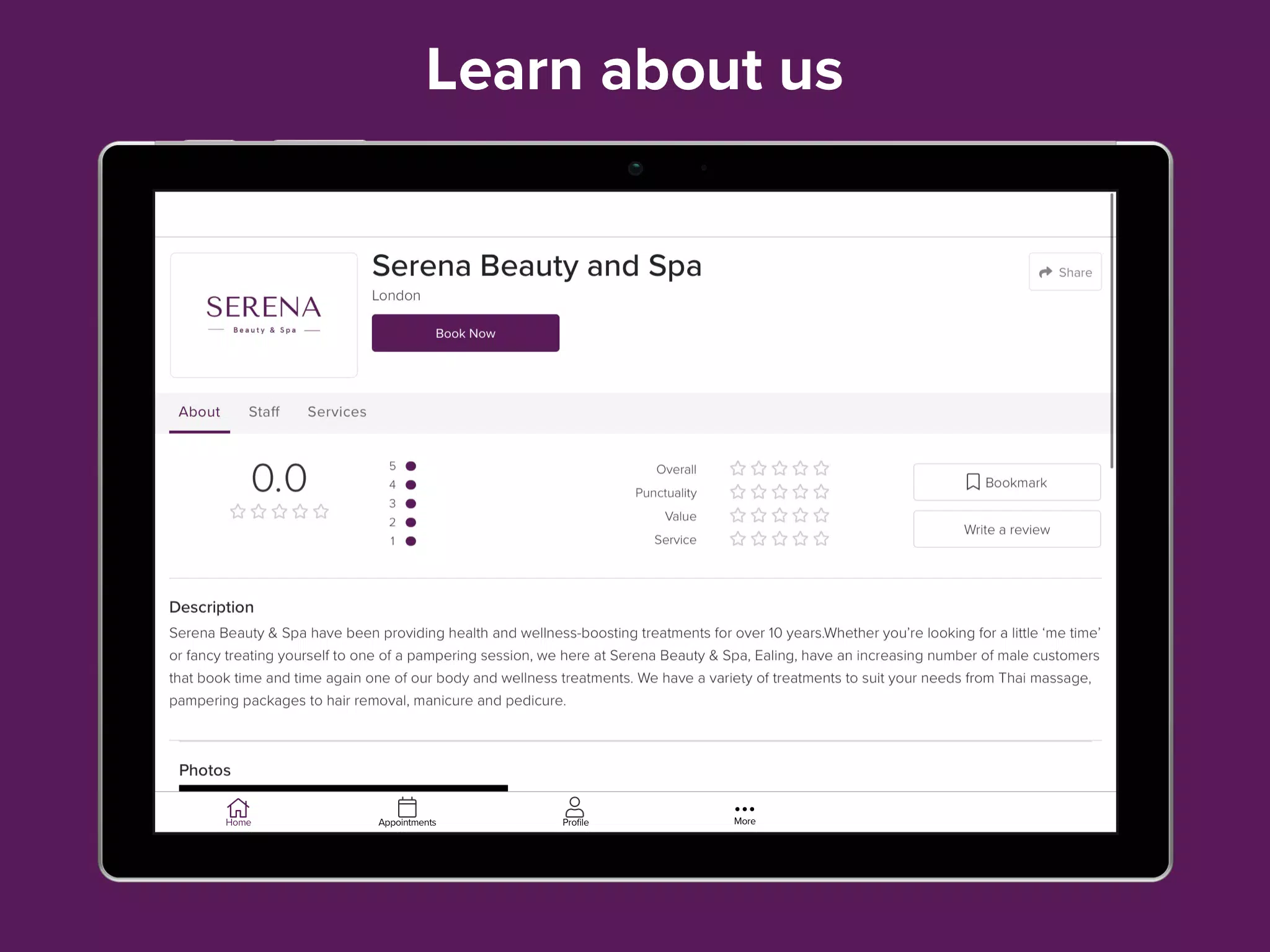 Serena Beauty & Spa Screenshots