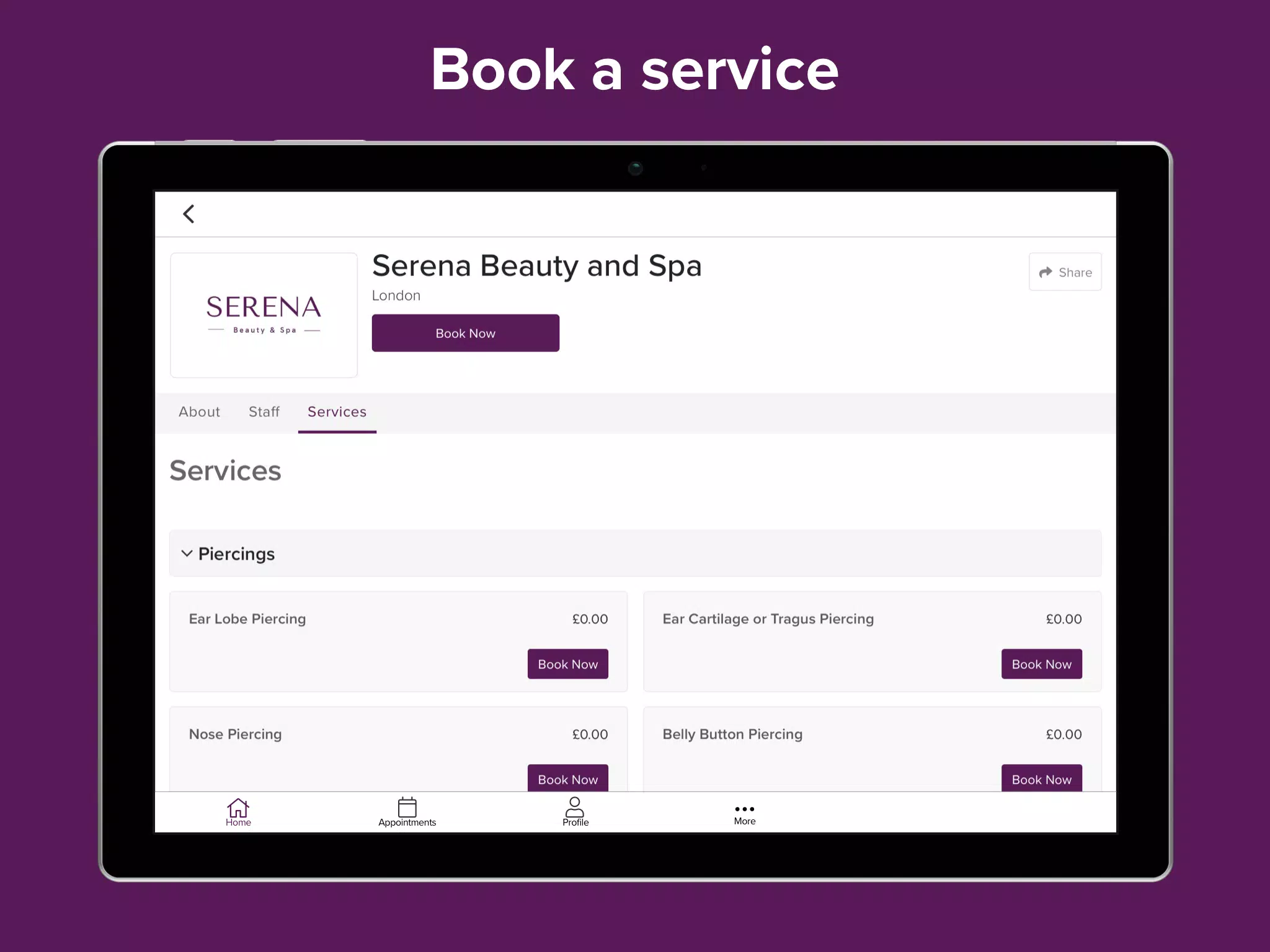 Serena Beauty & Spa Screenshots
