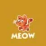 MEOW - funny cat stickers