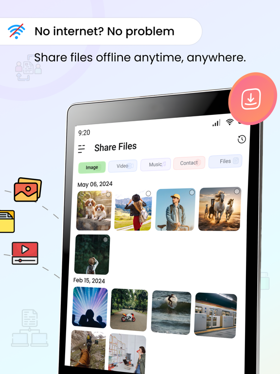 File Sharing - EasyShare iPad Screenshots