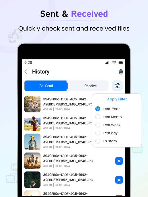 File Sharing - EasyShare iPad Screenshots