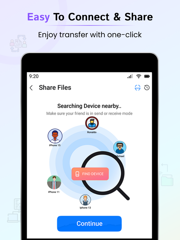 File Sharing - EasyShare iPad Screenshots