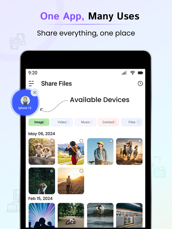 File Sharing - EasyShare iPad Screenshots