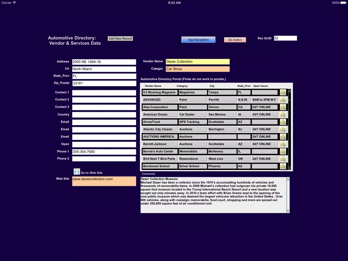 Car Restoration Manager Pro iPad Screenshots