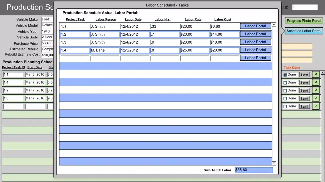 Car Restoration Manager Pro Screenshots