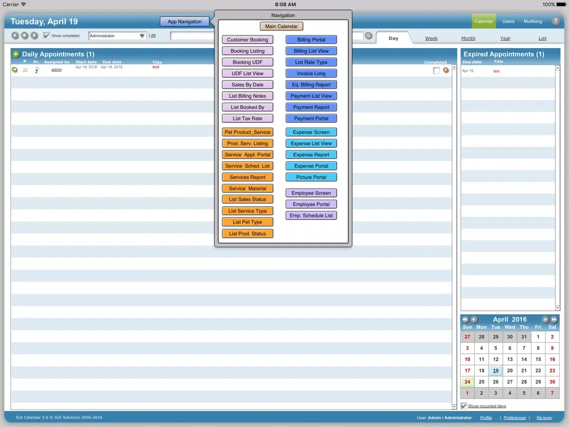 Pet Services Business iPad Screenshots