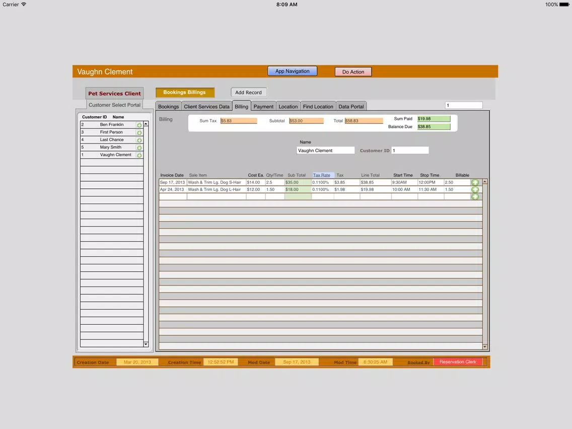 Pet Services Business iPad Screenshots