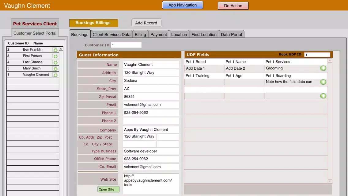 Pet Services Business Screenshots
