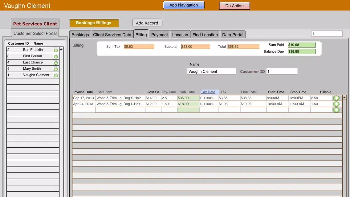 Pet Services Business Screenshots