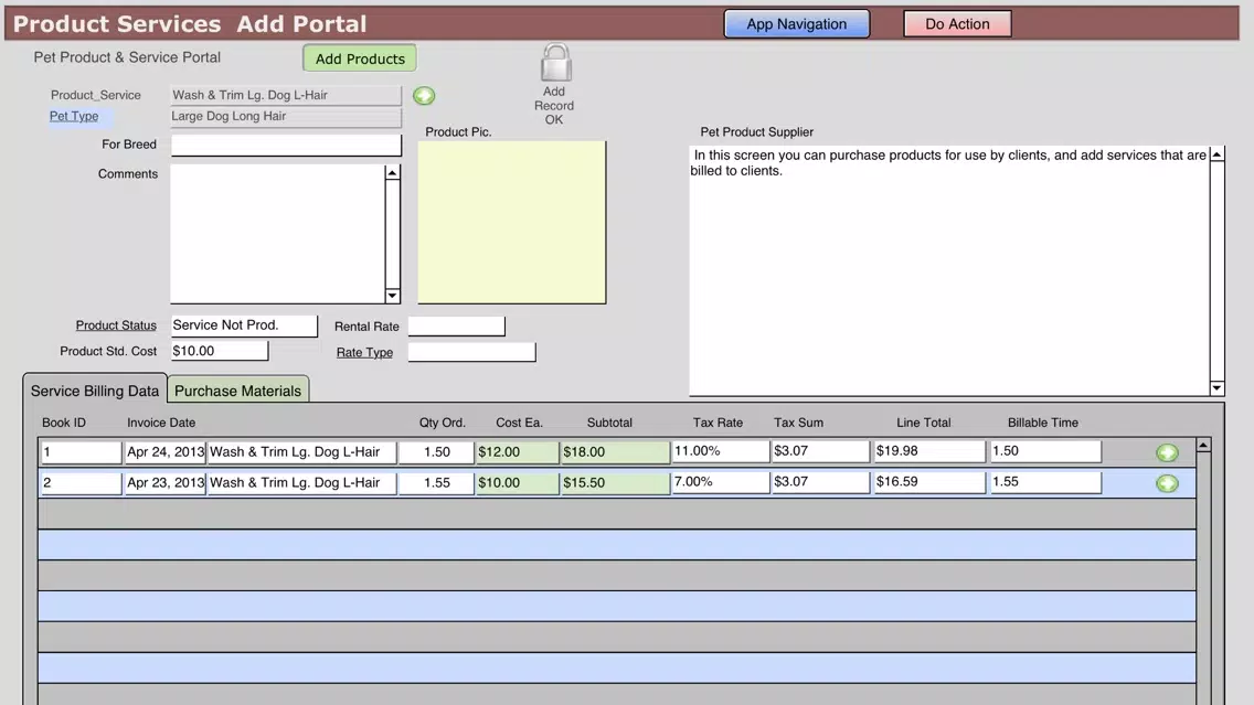 Pet Services Business Screenshots