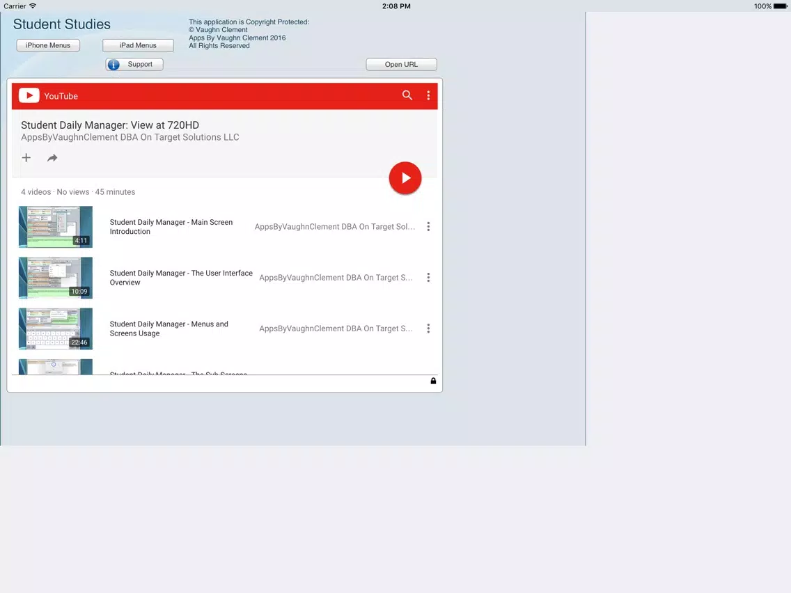 Student Daily Manager iPad Screenshots
