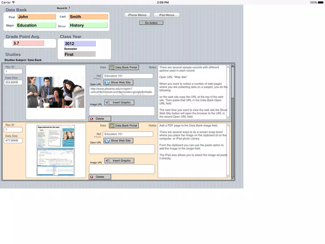 Student Daily Manager iPad Screenshots