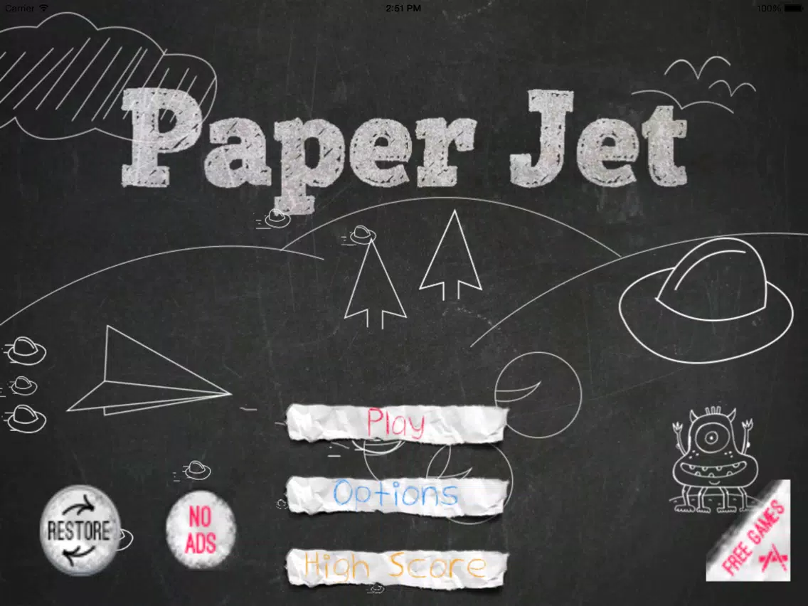 Captures d'écran de Flying Paper Jet On War - Attack With Gun iPad 