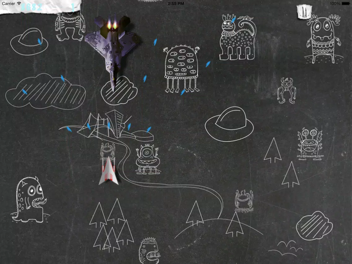 Captures d'écran de Flying Paper Jet On War - Attack With Gun iPad 
