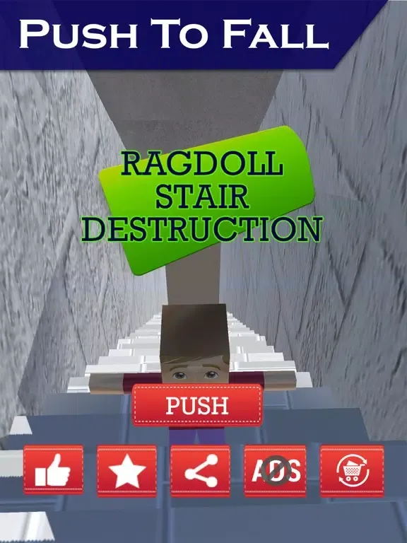 Ragdoll Stair Destruction iPad  スクリーンショット