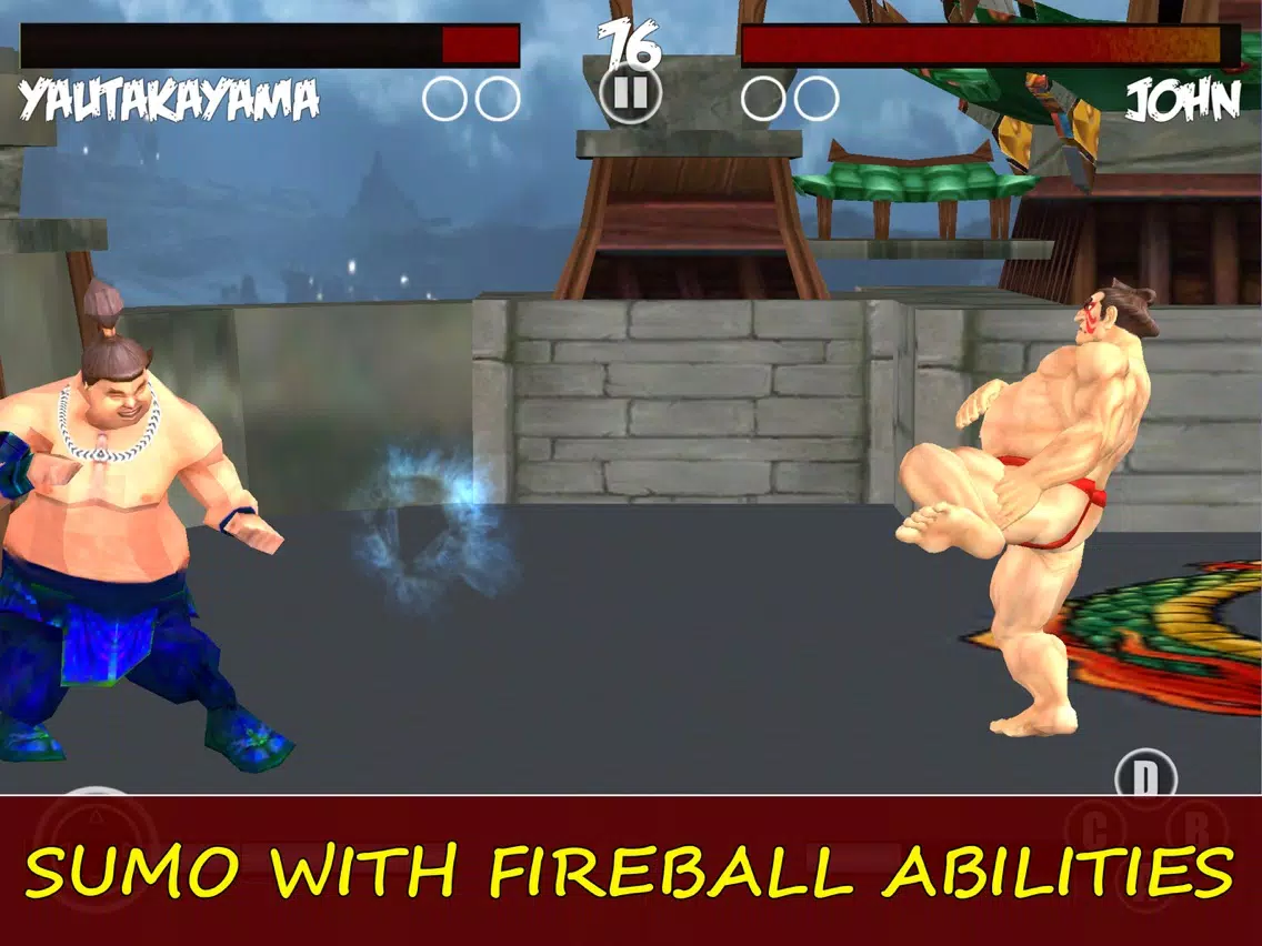 ภาพหน้าจอของ Sumotori Wrestle Jump Fighting iPad 