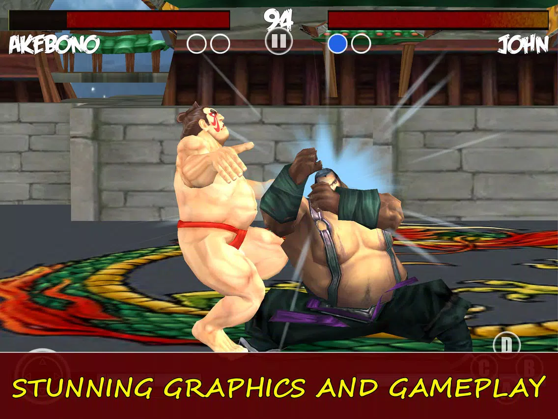 ภาพหน้าจอของ Sumotori Wrestle Jump Fighting iPad 