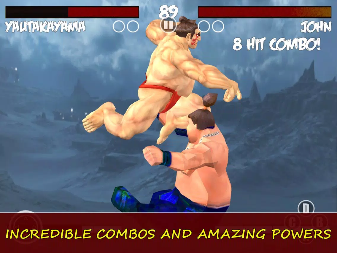 ภาพหน้าจอของ Sumotori Wrestle Jump Fighting iPad 