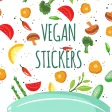 Vegan Food Stickers and Vegetarian